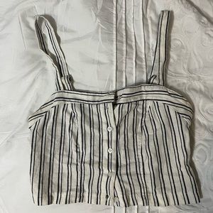 Brandy Melville Pin Stripe Crop Top